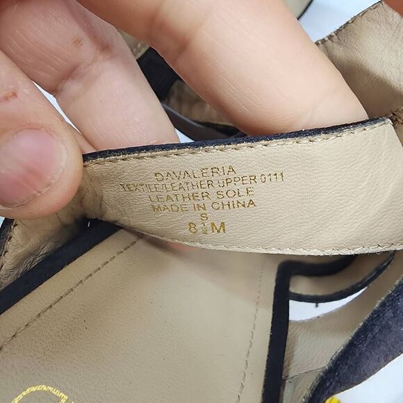 JOAN & DAVID Size 8.5 Davaleria Black Platform Ankle Strap Sandals Heels Stilett - Picture 11 of 11